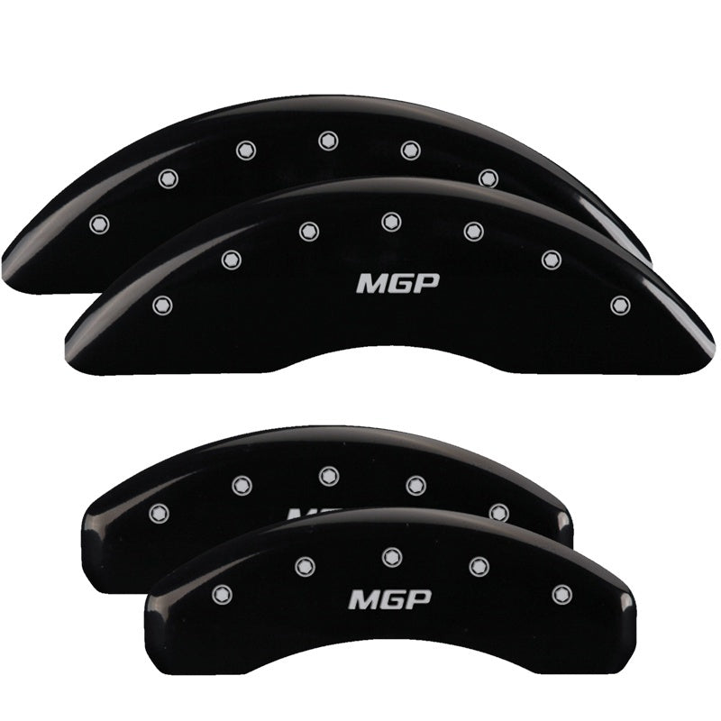 MGP 4 Caliper Covers Engraved Front & Rear MGP Black finish silver ch -  Shop now at Performance Car Parts