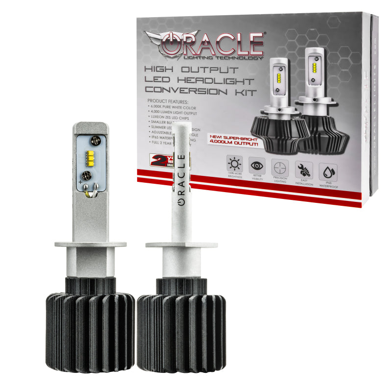 Oracle H1 4000 Lumen LED Headlight Bulbs (Pair) - 6000K -  Shop now at Performance Car Parts