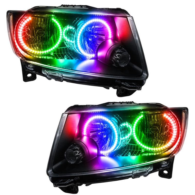 Oracle 11-13 Jeep Grand Cherokee SMD HL (Non-HID)-Chrome - ColorSHIFT w/ BC1 Controller -  Shop now at Performance Car Parts