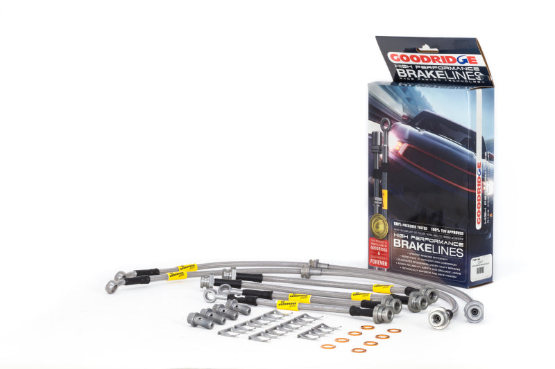 Goodridge 13-15 Nissan Sentra w/ Rear Disc Brakes SS Brake Line Kit -  Shop now at Performance Car Parts