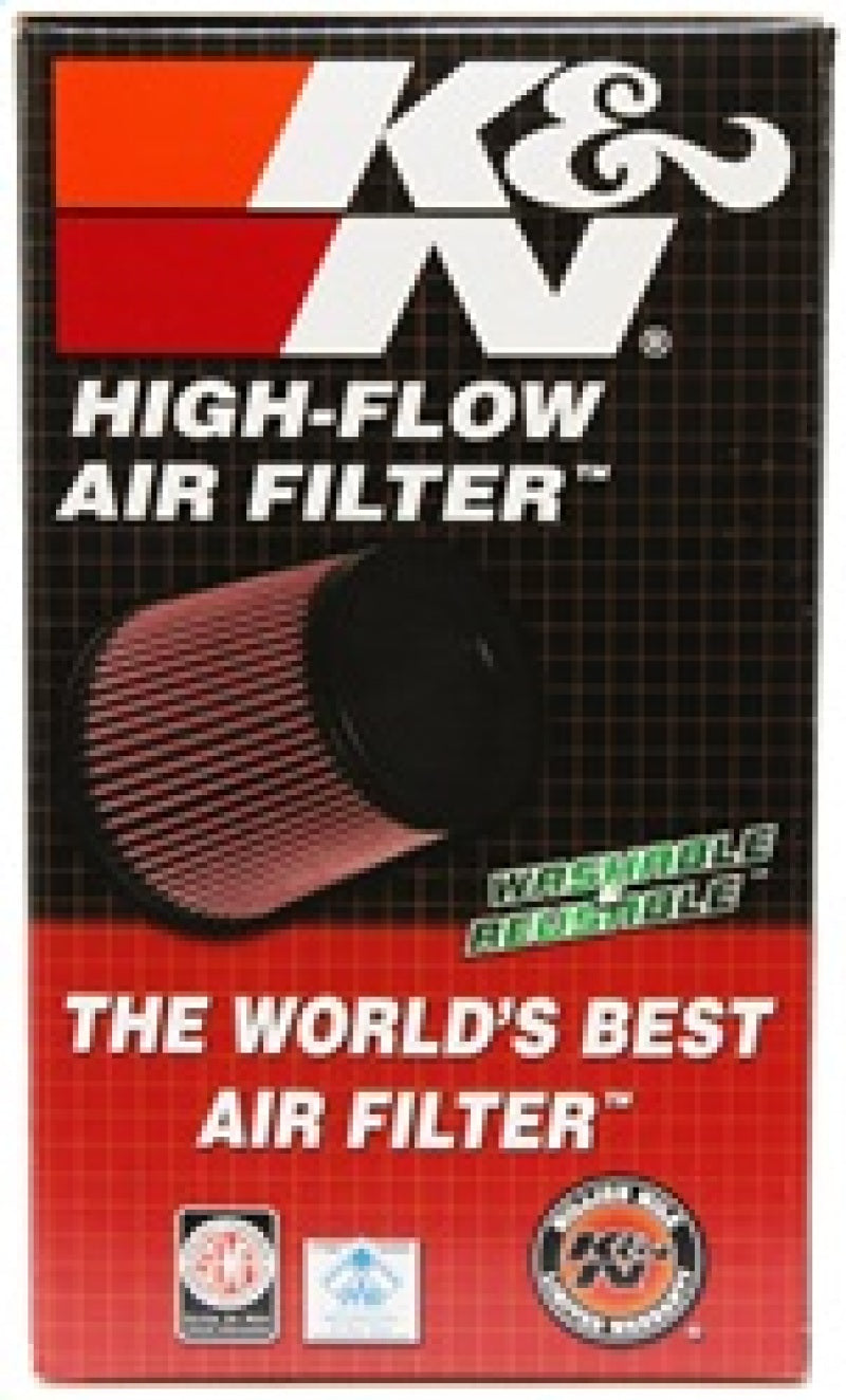 K&N Universal ChromeRound Tapered Air Filter 3in Flange ID / 6in Base OD / 4.5in Top OD / 8in Height -  Shop now at Performance Car Parts