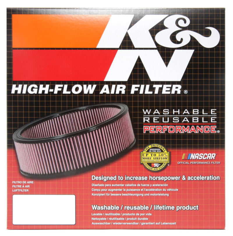 K&N Custom Air Filter Round 9in OD x 8in ID x 2.87in H