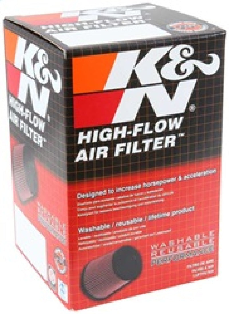 K&N Universal Rubber Filter - Round Straight 2.688in Flange ID x 4.5in OD x 5in H -  Shop now at Performance Car Parts