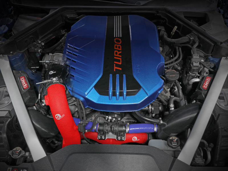 AFE 18-21 Kia Stinger V6-3.3L BladeRunner Alum Hot/Cold Charge Pipe Kit Red -  Shop now at Performance Car Parts