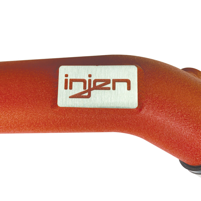 Injen 15-16 BMW M3(F80)/M4 (F82/83) 3.0L L6 Twin Turbo 2PC Aluminum Int. Charge Pipe - Wrinkle Red -  Shop now at Performance Car Parts