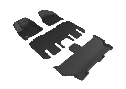 3D MAXpider 2017-2020 Chrysler Pacifica/Voyager Kagu 1st/2nd/3rd Row Floormat - Black -  Shop now at Performance Car Parts