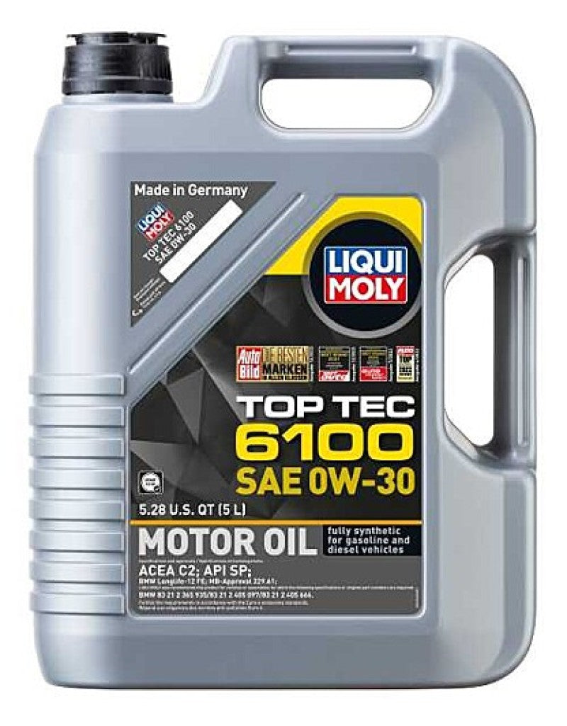 LIQUI MOLY 5L Top Tec 6100 Motor Oil SAE 0W30 -  Shop now at Performance Car Parts
