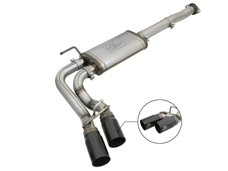aFe Power Rebel Series 3in 409SS Cat-Back Exhaust w/ Black Tips 05-15 Toyota Tacoma V6-4.0L -  Shop now at Performance Car Parts