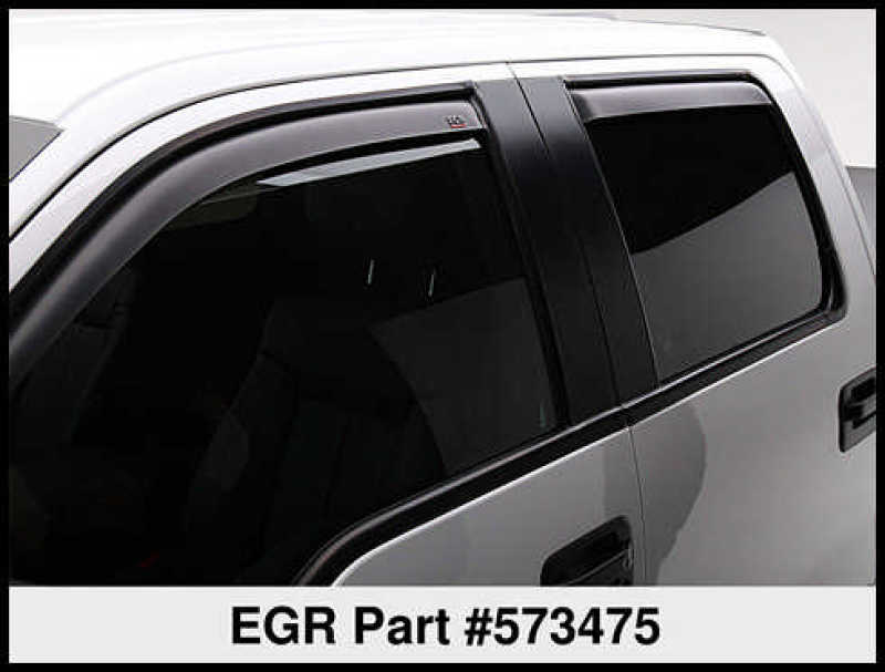 EGR 15+ Ford F150 Super Cab In-Channel Window Visors - Set of 4 - Matte (573475) -  Shop now at Performance Car Parts