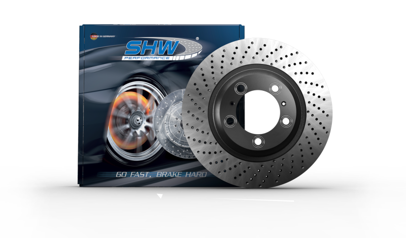 SHW 13-16 Porsche Boxster 2.7L w/o Ceramic Brakes Left Front Drill-Dimp MB Brake Rotor (98135140101) -  Shop now at Performance Car Parts