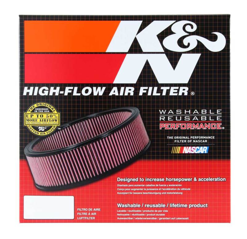 K&N Replacement Air Filter Round 9in OD 7-1/2in ID 5in H -  Shop now at Performance Car Parts