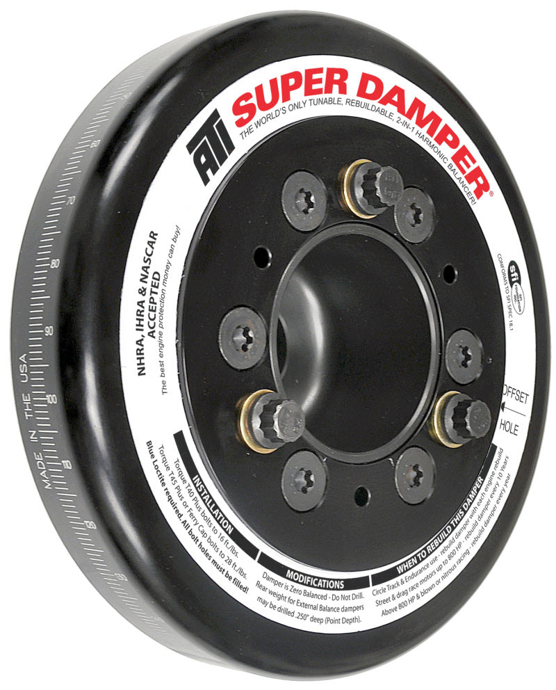 ATI Damper - 7.074in - Alum - Honda B - Race Damper - 4 Grv Steel Hub - 2 Ring -  Shop now at Performance Car Parts