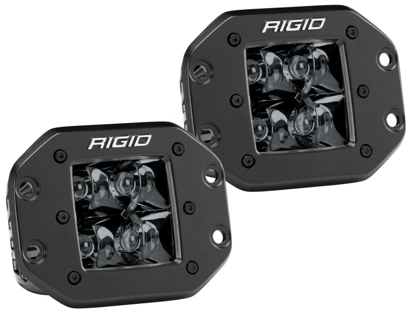 Rigid Industries D2 - Midnight Edition Flush Mount Spot Lights -  Shop now at Performance Car Parts