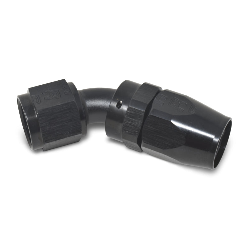Russell Performance -6 AN Black 45 Degree Full Flow Hose End -  Shop now at Performance Car Parts