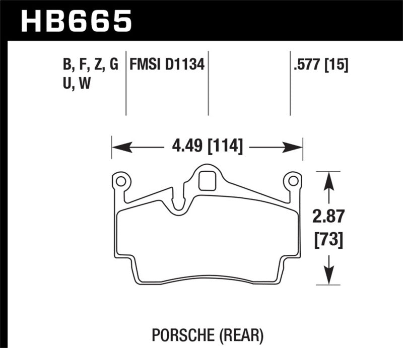 Hawk 13-16 Porsche 911 Rear HPS 5.0 Brake Pads -  Shop now at Performance Car Parts