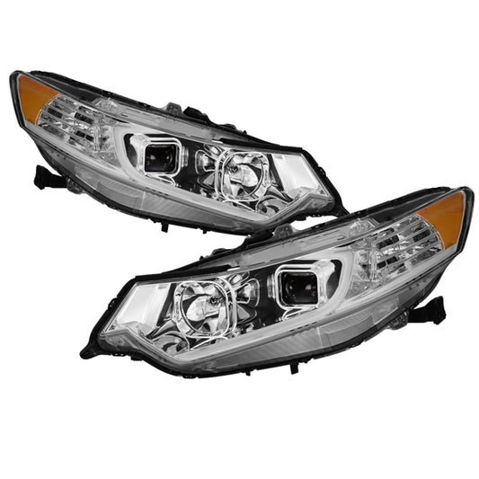 xTune 09-14 Acura TSX Projector Headlights - Light Bar DRL - Chrome (PRO-JH-ATSX09-LB-C) -  Shop now at Performance Car Parts