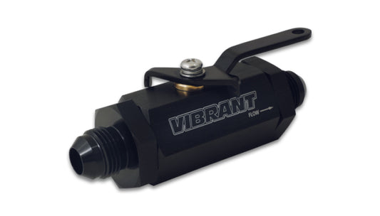Vibrant -4AN to -4AN Male Shut Off Valve - Black -  Shop now at Performance Car Parts