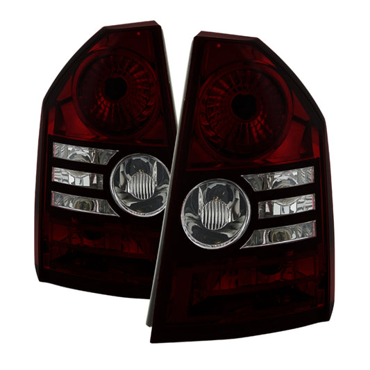 Xtune Chrysler 300 2008-2010 OEM Style Tail Lights -Red Smoked ALT-JH-C308-OE-RSM