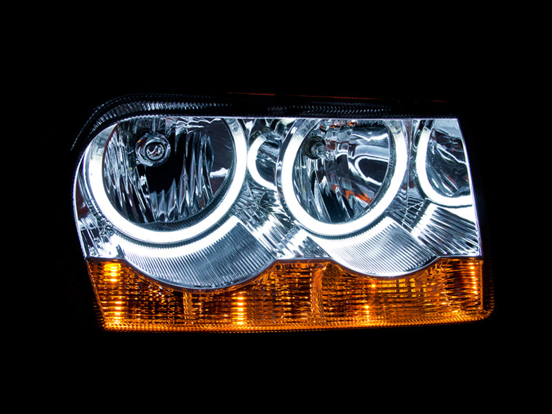 ANZO 2005-2010 Chrysler 300 Crystal Headlights w/ Halo Chrome (CCFL) -  Shop now at Performance Car Parts