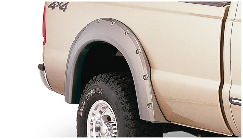 Bushwacker 99-07 Ford F-250 Super Duty Styleside Pocket Style Flares 4pc 81.0/96.0in Bed - Black -  Shop now at Performance Car Parts