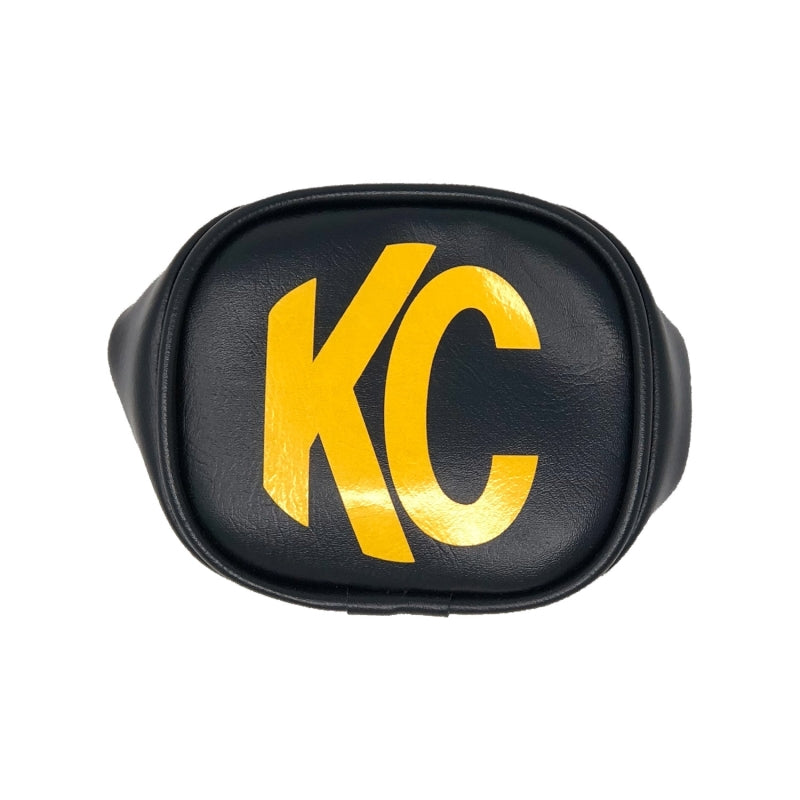 KC HiLiTES 3in. Rectangle Soft Cover (Pair) - Black w/Yellow KC Logo -  Shop now at Performance Car Parts