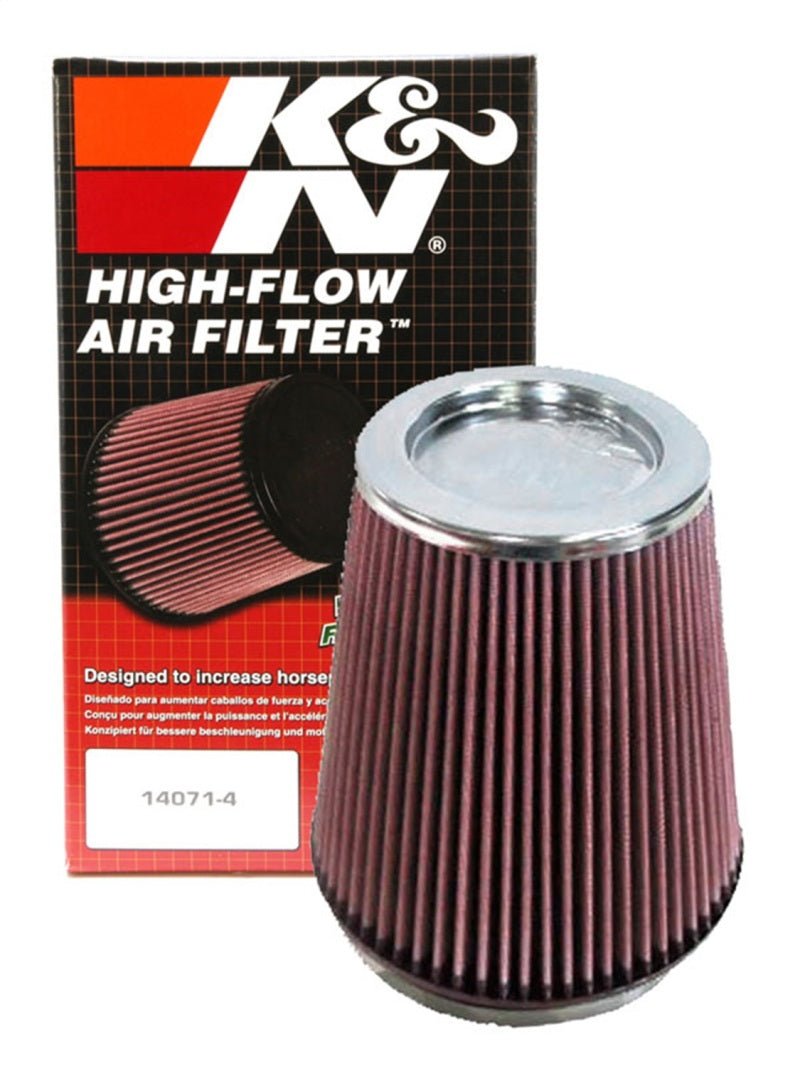K&N Universal Air Filter 6in Flange ID x 7.5in Base / 5in OD Top x 8in H -  Shop now at Performance Car Parts