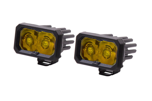 Diode Dynamics Stage Series 2 In LED Pod Pro - Yellow Spot Standard ABL (Pair) -  Shop now at Performance Car Parts
