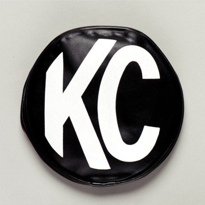 KC HiLiTES 5in. Round Soft Cover (Pair) - Black w/White KC Logo -  Shop now at Performance Car Parts