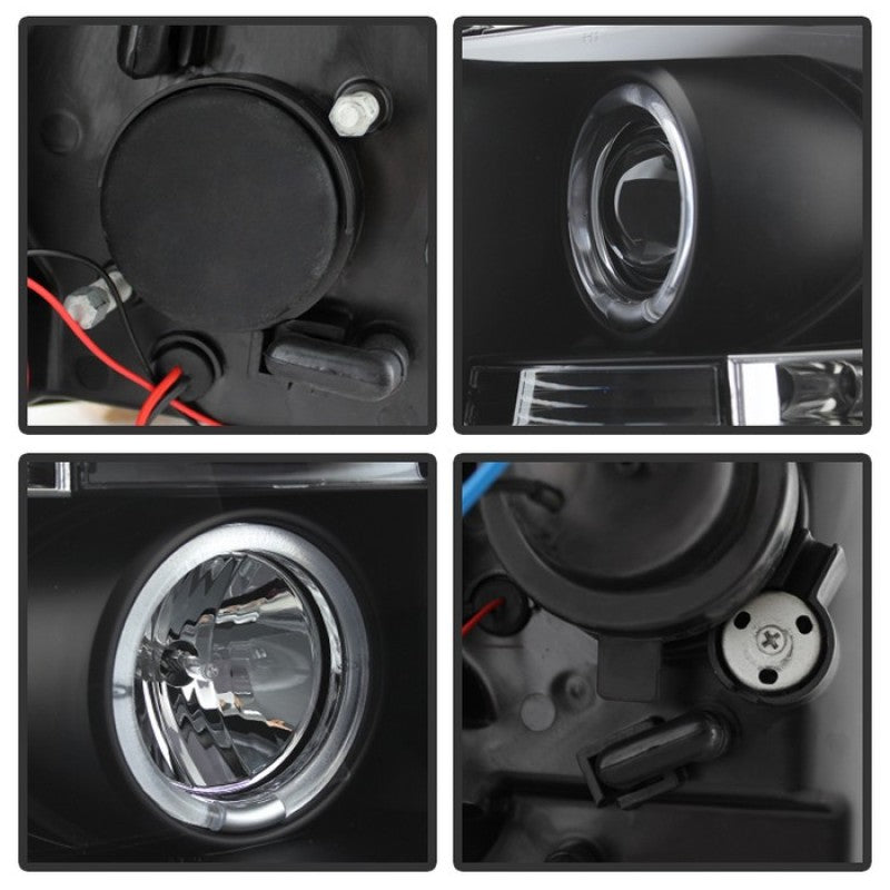 Spyder Chevy Silverado 1500 07-13 Projector Headlights LED Halo LED Blk PRO-YD-CS07-HL-BK -  Shop now at Performance Car Parts