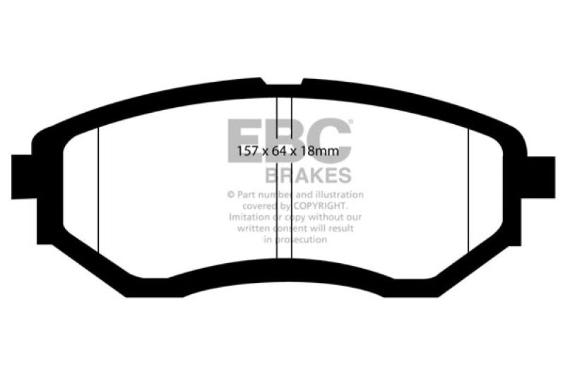 EBC 13+ Subaru Forester 2.0 Turbo Greenstuff Front Brake Pads -  Shop now at Performance Car Parts