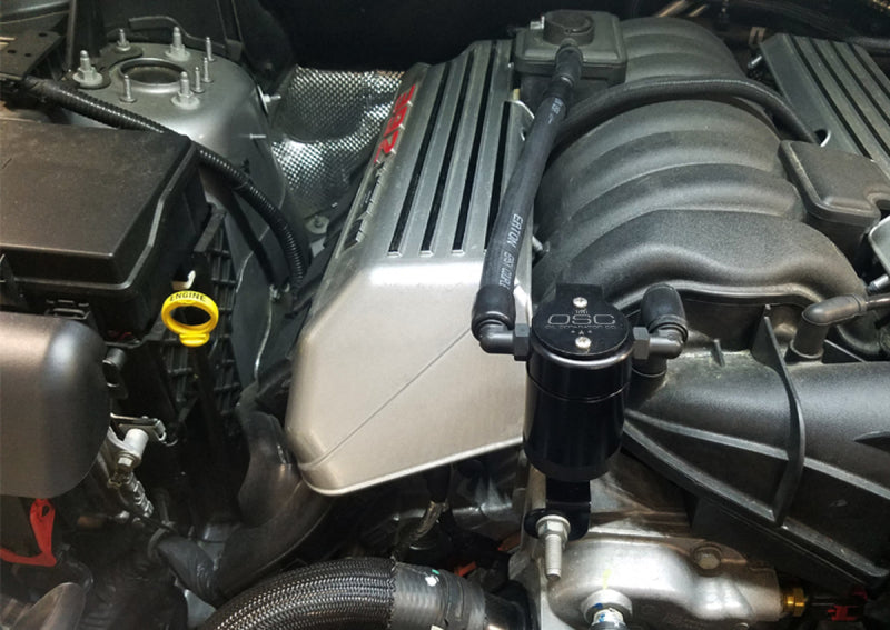 J&amp;L 11-24 Dodge Charger SRT 6.4L Hemi Passenger Side Oil Separator 3.0 - Black Anodized -  Shop now at Performance Car Parts