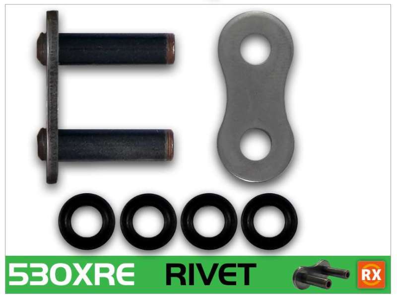 RK Chain 530XRE-RIVET - Natural -  Shop now at Performance Car Parts