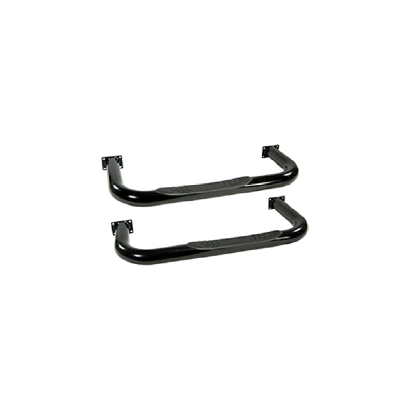 Rugged Ridge 3in Round Tube Side Steps Black 76-83 CJ5 -  Shop now at Performance Car Parts