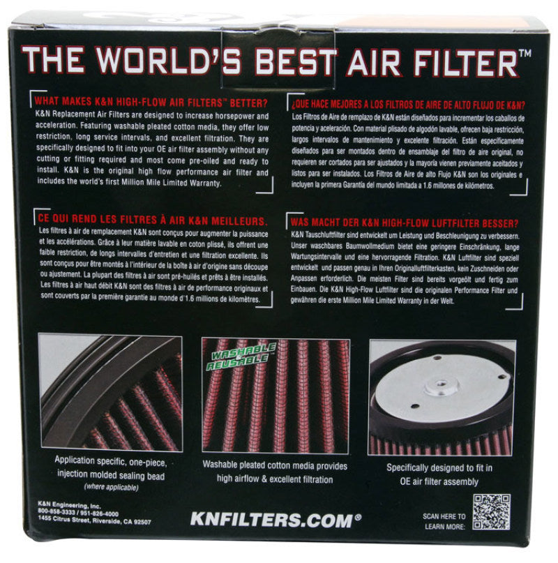 K&N 08-09 Harley Replacement Air Filter -  Shop now at Performance Car Parts